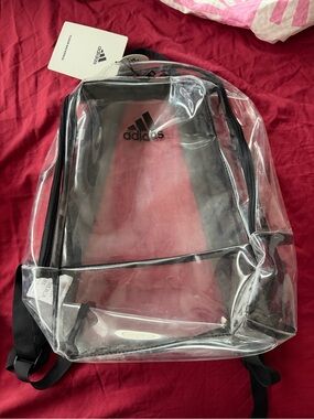 adidas Clear Backpack with Black Trim - Men's